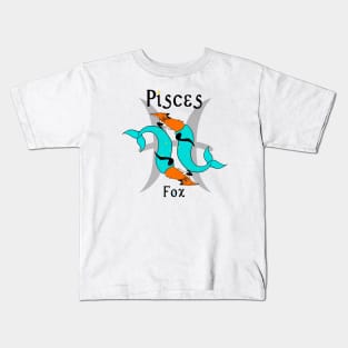 Pisces Fox Kids T-Shirt